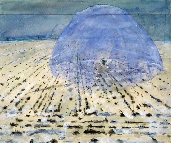 Anselm Kiefer. Everyone Stands Under His Own Dome of Heaven 1970