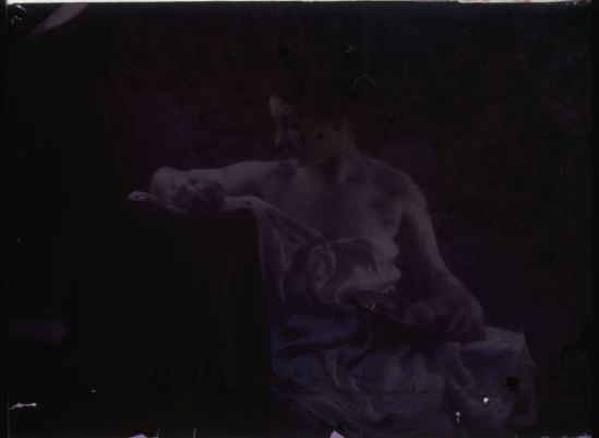 Ernest-Louis Lessieux. . Femme avec plateau d'orange (titre factice). Première moitié 20e siècle © Alienor.org