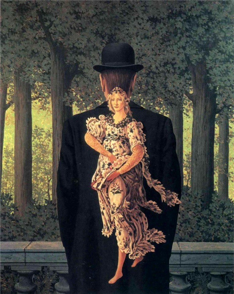 René Magritte. The prepared bouquet 1957