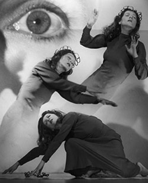 Siegfried Enkelmann. Die Tänzerin Inge Hönisch 1950s. Photomontage. Via sk-kultur