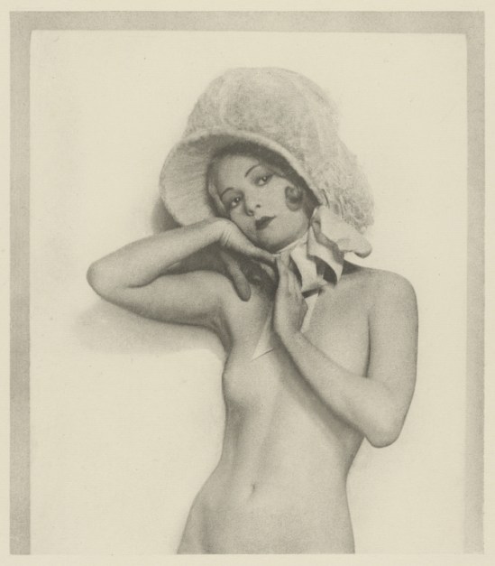 Arthur F. Kales. Female Nude Wearing Lace Bonnet. Via getty