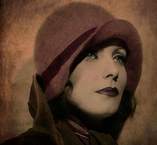®Marie Gale. Greta Garbo. Digital art 2012