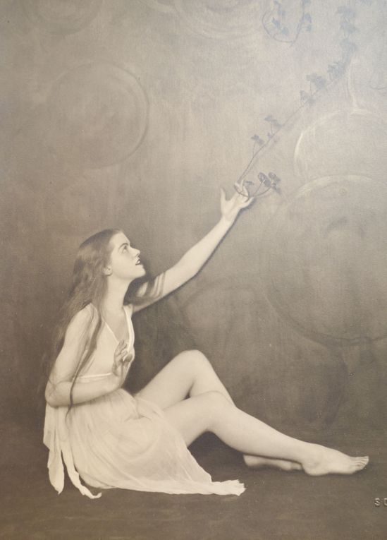 Soichi Sunami.  Seated Ethel Sager dancer before 1950. Via ebay