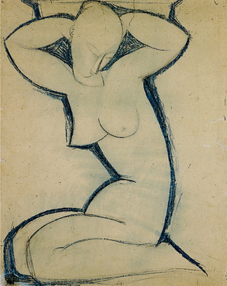 amedeo-modigliani-cariatide-1913-1914