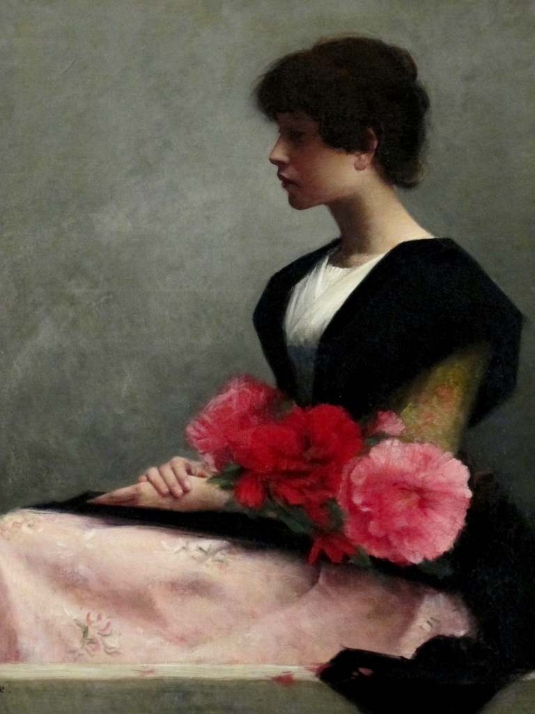 alfred-pierre-agache-jeune-fille-assise-tenant-des-fleurs-dans-les-bras-1889-via-pierrotgourmand-on-tumblr