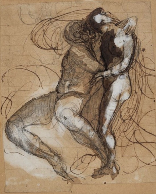 Auguste Rodin (1840-1917), To elskende, About 1880