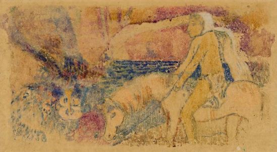 paul-gauguin-the-pony-1902-pastel