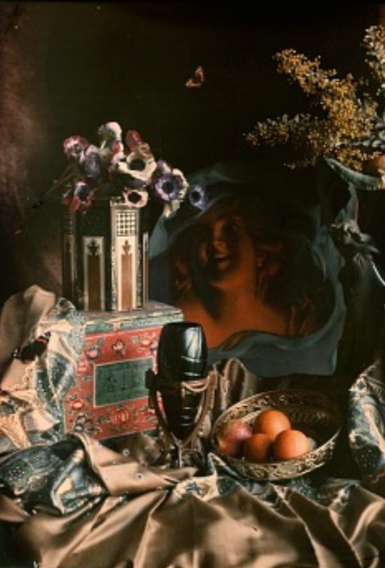 Alfonse Van Besten. Still life 1917. Autochrome. Via europeanautochrome