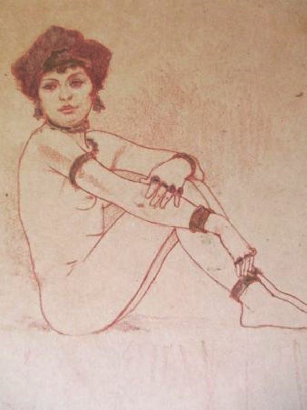 Armand Rassenfosse. Les bijoux. Encre