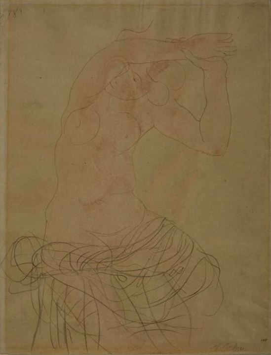auguste-rodin-seated-female-nude-with-arms-raised