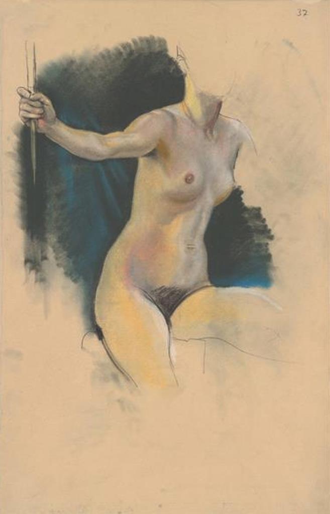 Max Klinger. Weibliche Aktstudie (recto) 1898