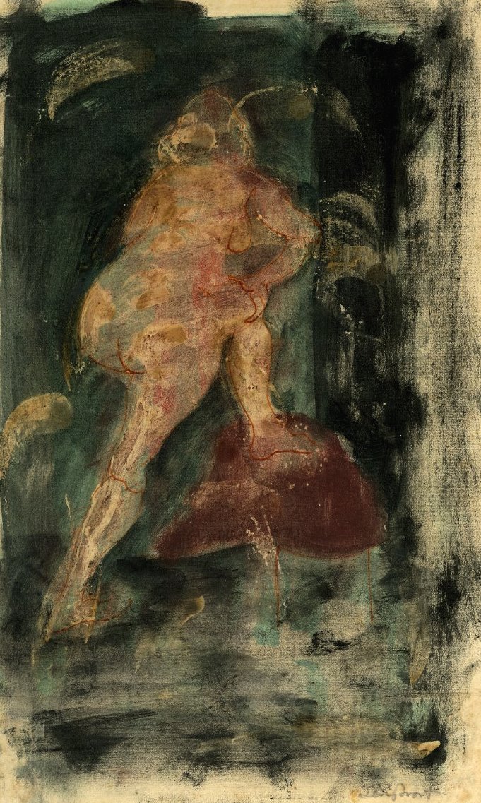 terry-frost-female-nude-1948-1949-colour-monotype