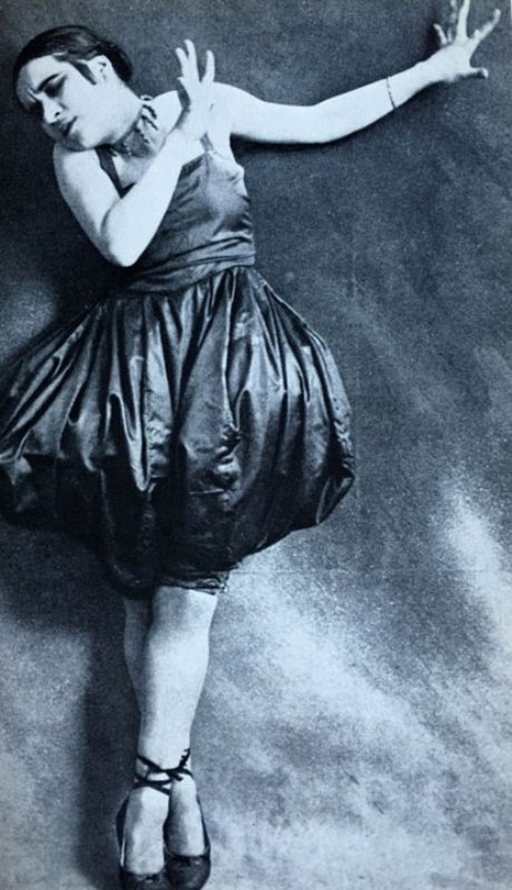 Valeska Gert in Tanz in Orange 1916. Via tanzat