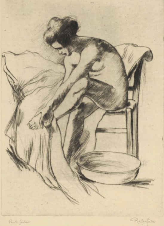 Armand Rassenfosse (1862-1934). Alice. Aquatinte